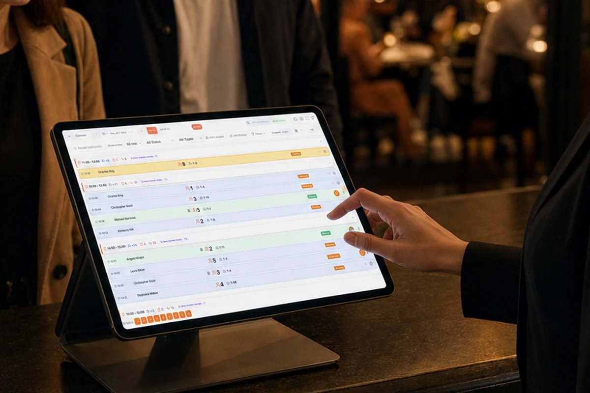 Moving a reservation between tables in the host app